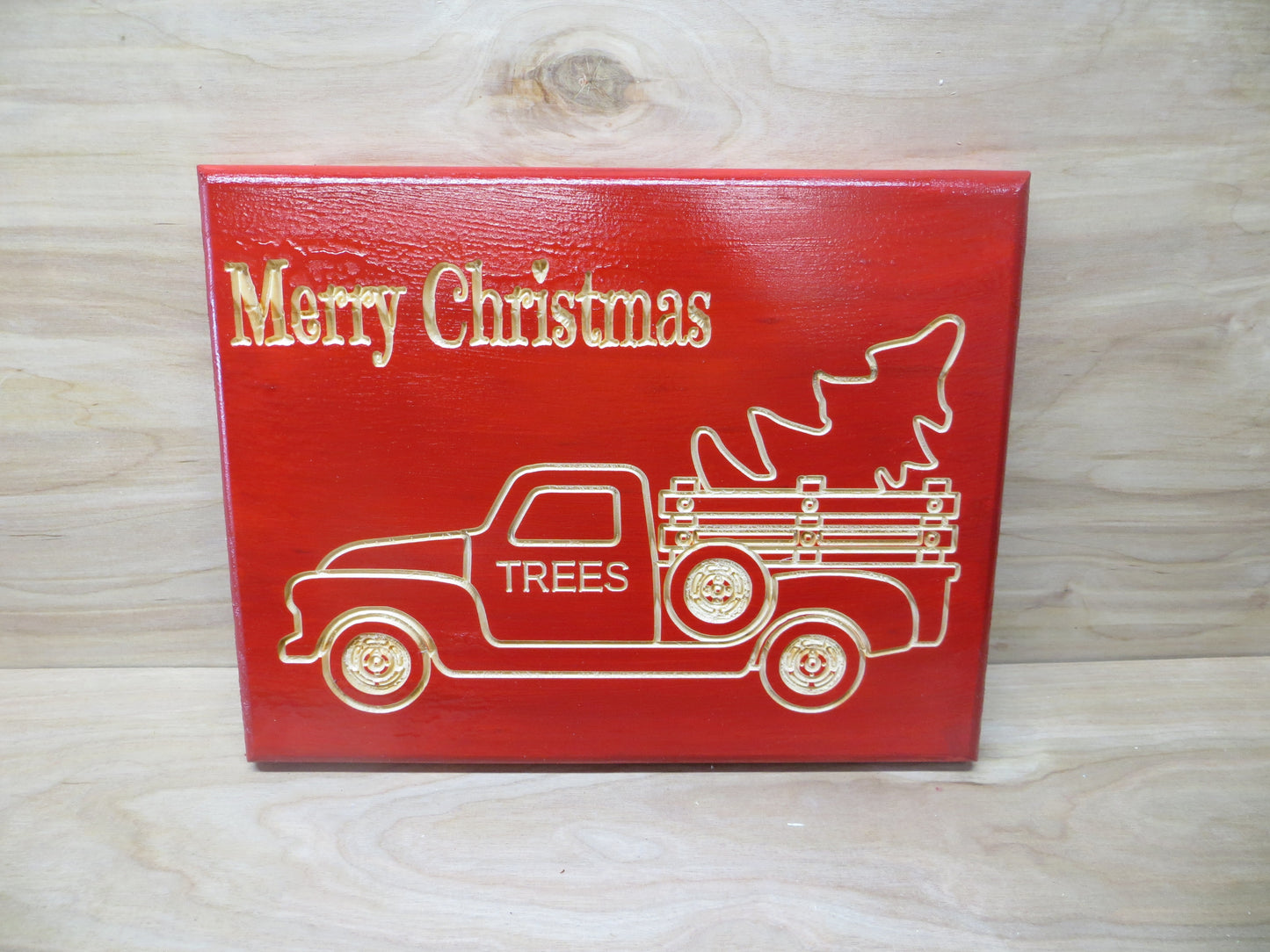 Christmas Wall Decor Red Truck