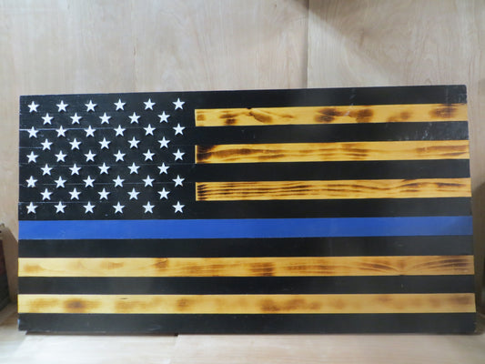 Blue Line American Flag