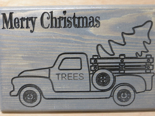 Christmas Wall Decor Red Truck