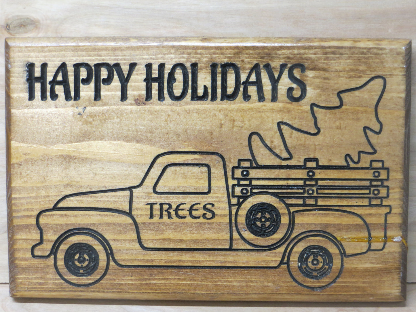 Christmas Wall Decor Red Truck