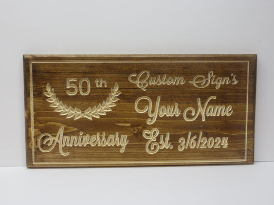 Personalized Wooden Plaque