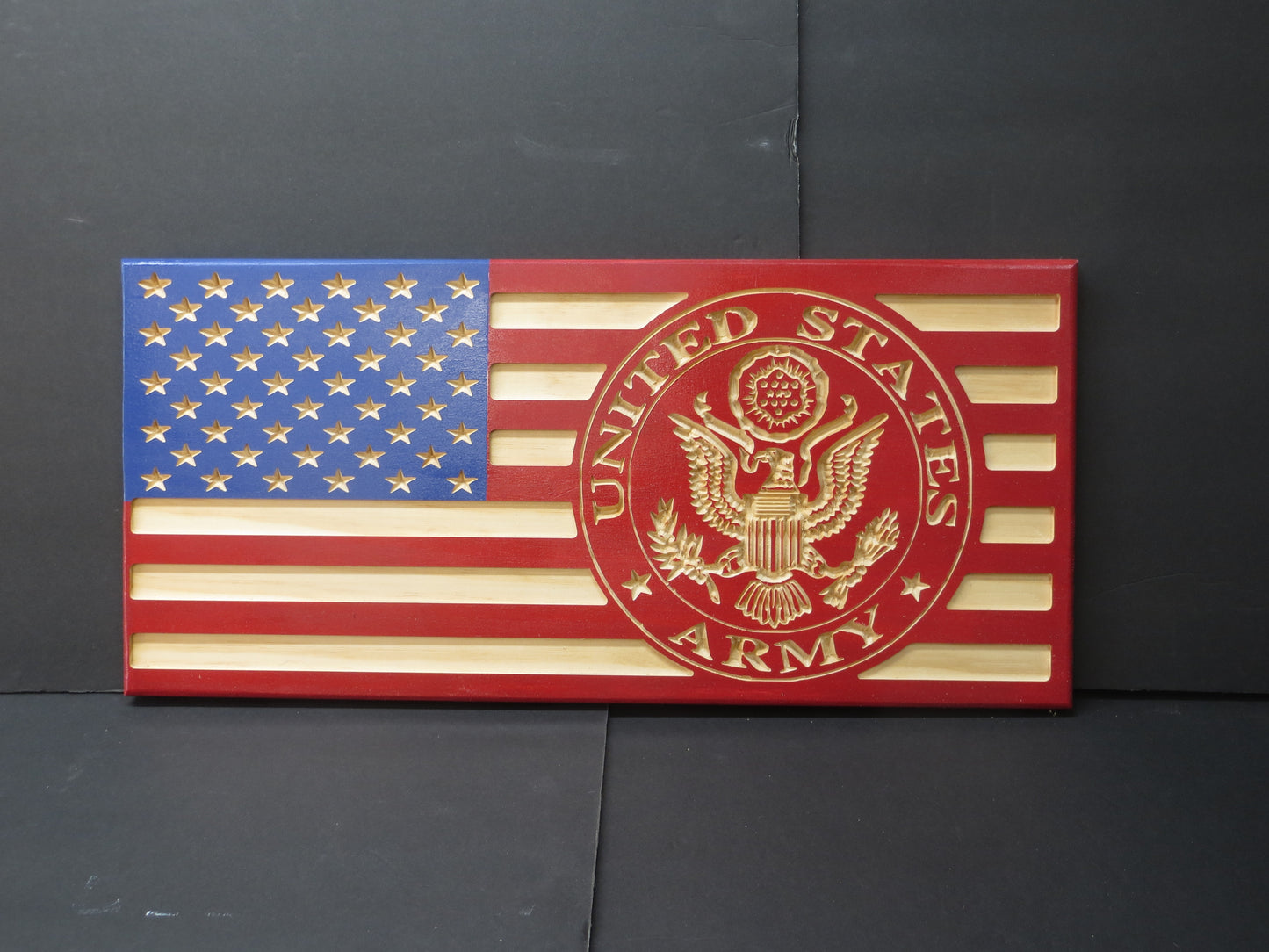 Wooden American flag