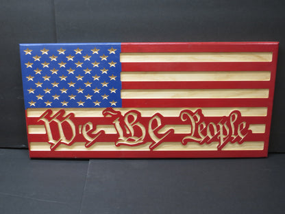 American Flag with We the People